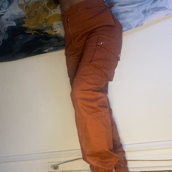 Rust High waisted Thong Jeans - Picture 8 of 10